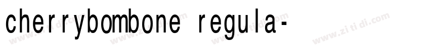 cherrybombone regula字体转换